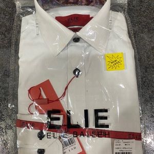 Elie toddler boy collared shirt white NWOT
